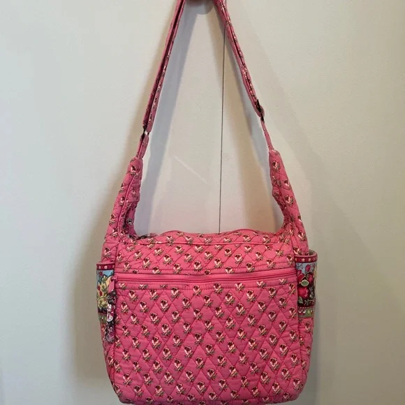 Vera Bradley Pink Pansy small messenger bag - Picture 7 of 11
